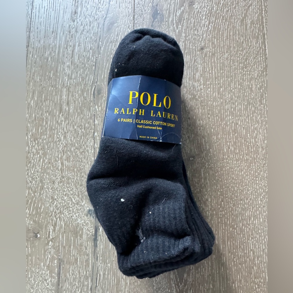 Polo by Ralph Lauren Men's Classic Black Socks